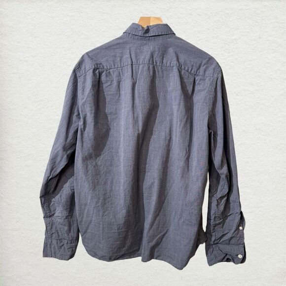 J.Crew Mercantile Flex Button-Up Shirt XL Blue Long Sleeve Casual Preppy Work - Picture 3 of 9
